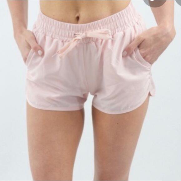 Zyia Active Bomber Shorts Running Active Athleisure Blush Pink Size XL - Picture 1 of 10